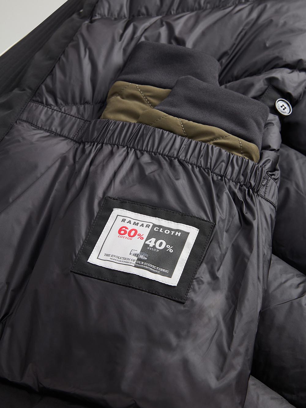 POLAR HIGH COLLAR FUR PARKA Woolrich Giubbino Uomo Cfwoou0486mrut0001 Nero