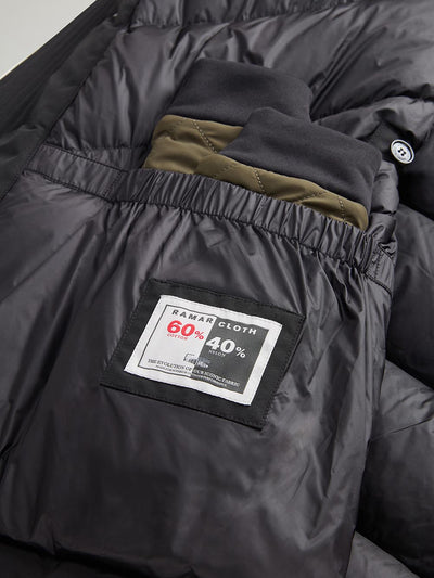 POLAR HIGH COLLAR FUR PARKA Woolrich Giubbino Uomo Cfwoou0486mrut0001 Nero