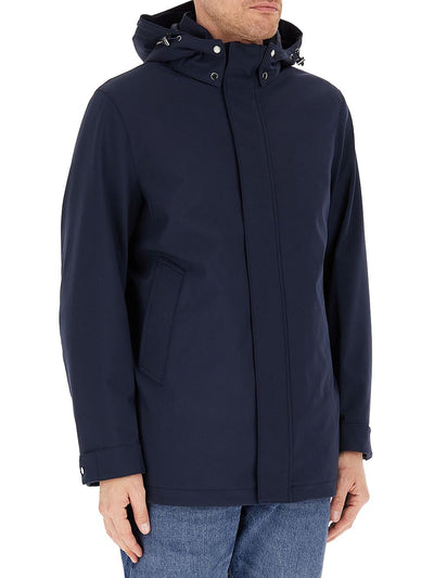 SOFTSHELL BARROW MAC COAT Woolrich Giubbino Uomo Cfwoou2017mrut3496 Blu