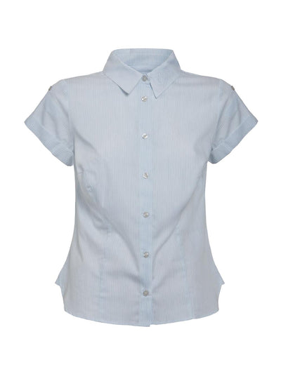 GUESS Camicia Donna Bianco/celeste