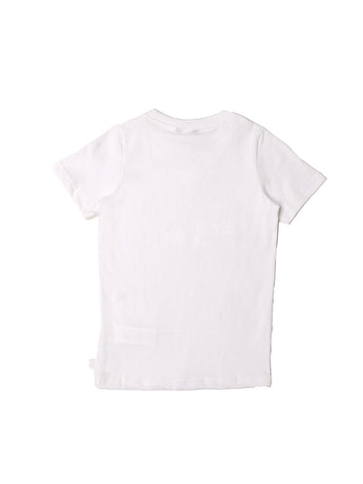 K-Way T-shirt Junior K009pr0 Elliot Logo Bianco