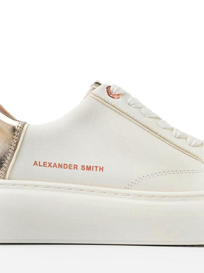 ALEXANDER SMITH Sneakers Donna Bianco oro