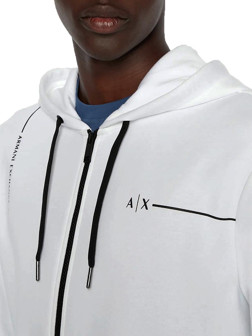 ARMANI EXCHANGE Felpa Uomo Bianco