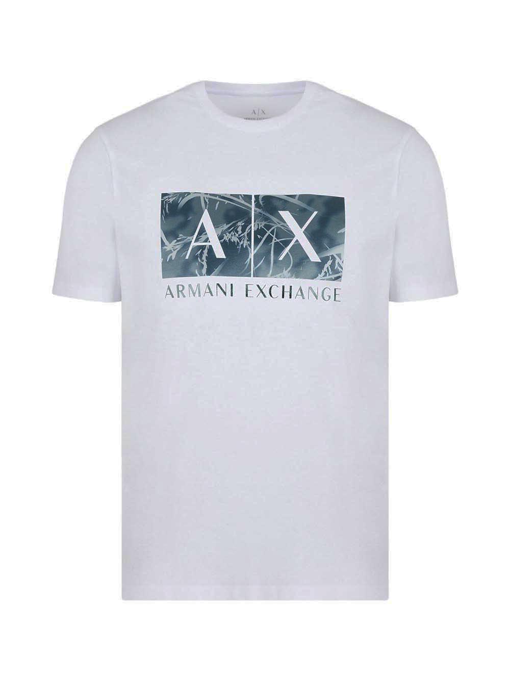 ARMANI EXCHANGE T-shirt Uomo Bianco/verde