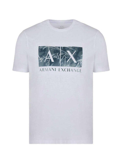 ARMANI EXCHANGE T-shirt Uomo Bianco/verde