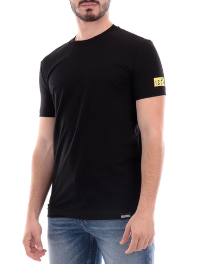 Dsquared2 T-shirt Uomo D9m204480 Nero giallo