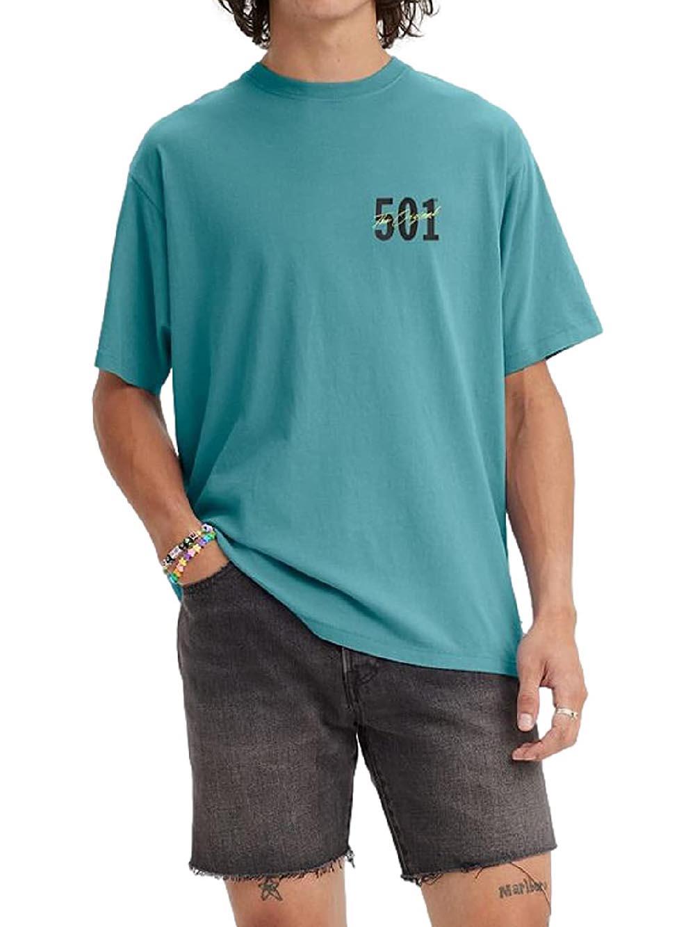 LEVI'S T-shirt Uomo Verde acqua