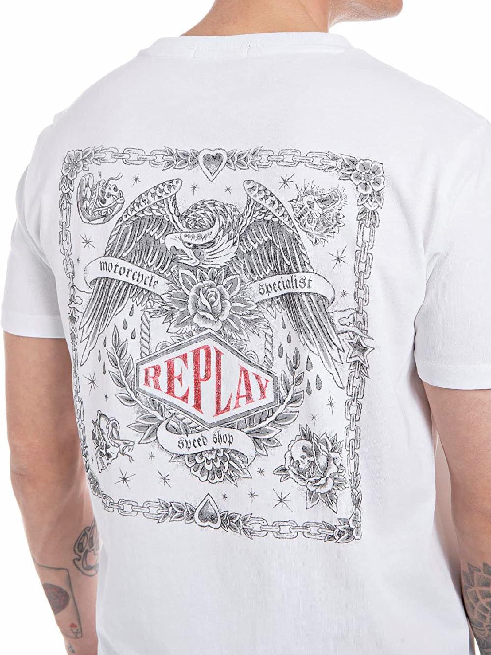 REPLAY T-shirt Uomo Bianco