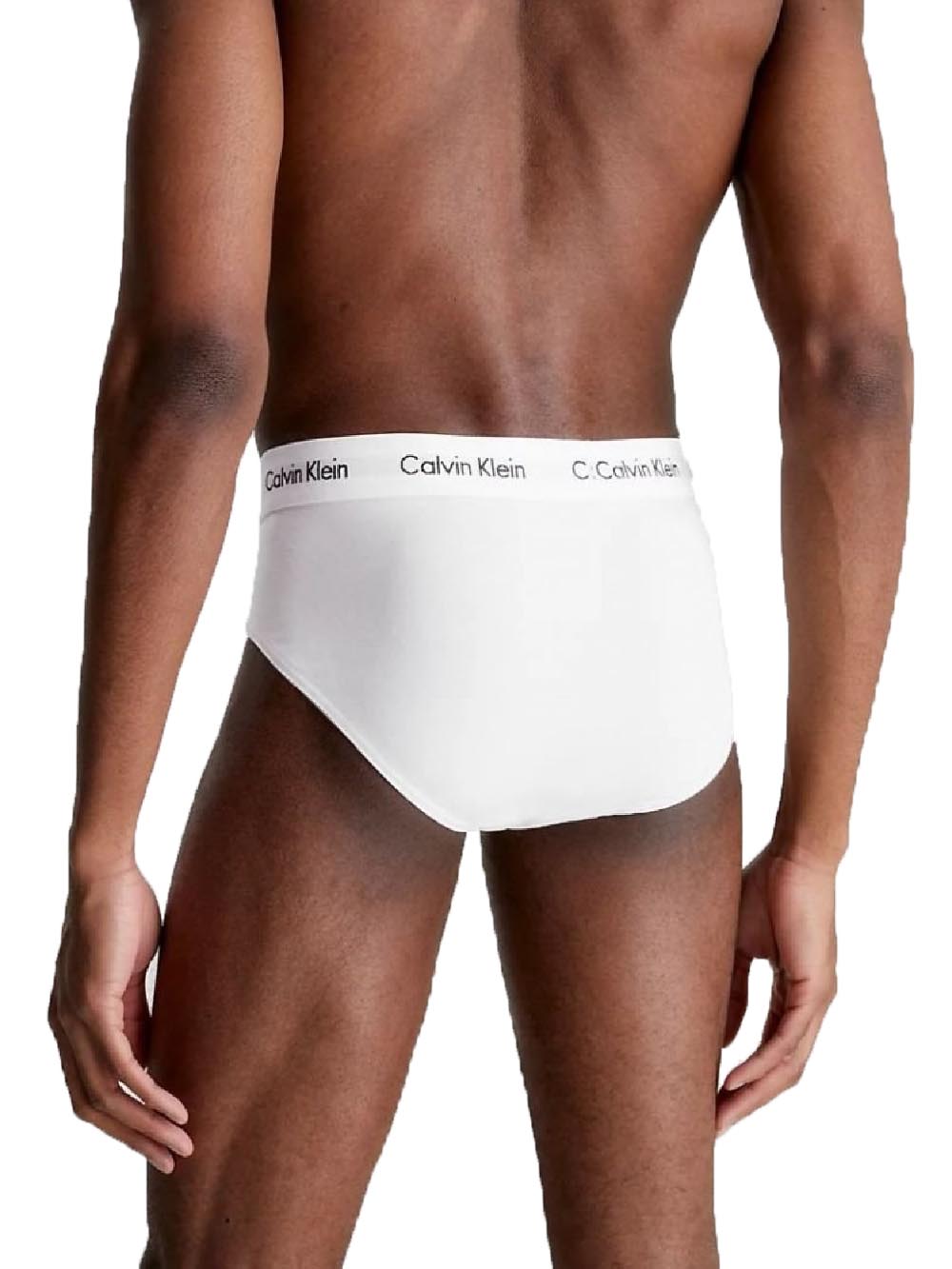 Calvin Klein Intimo Uomo Hip Brief 3pk 0000u2661g Bianco