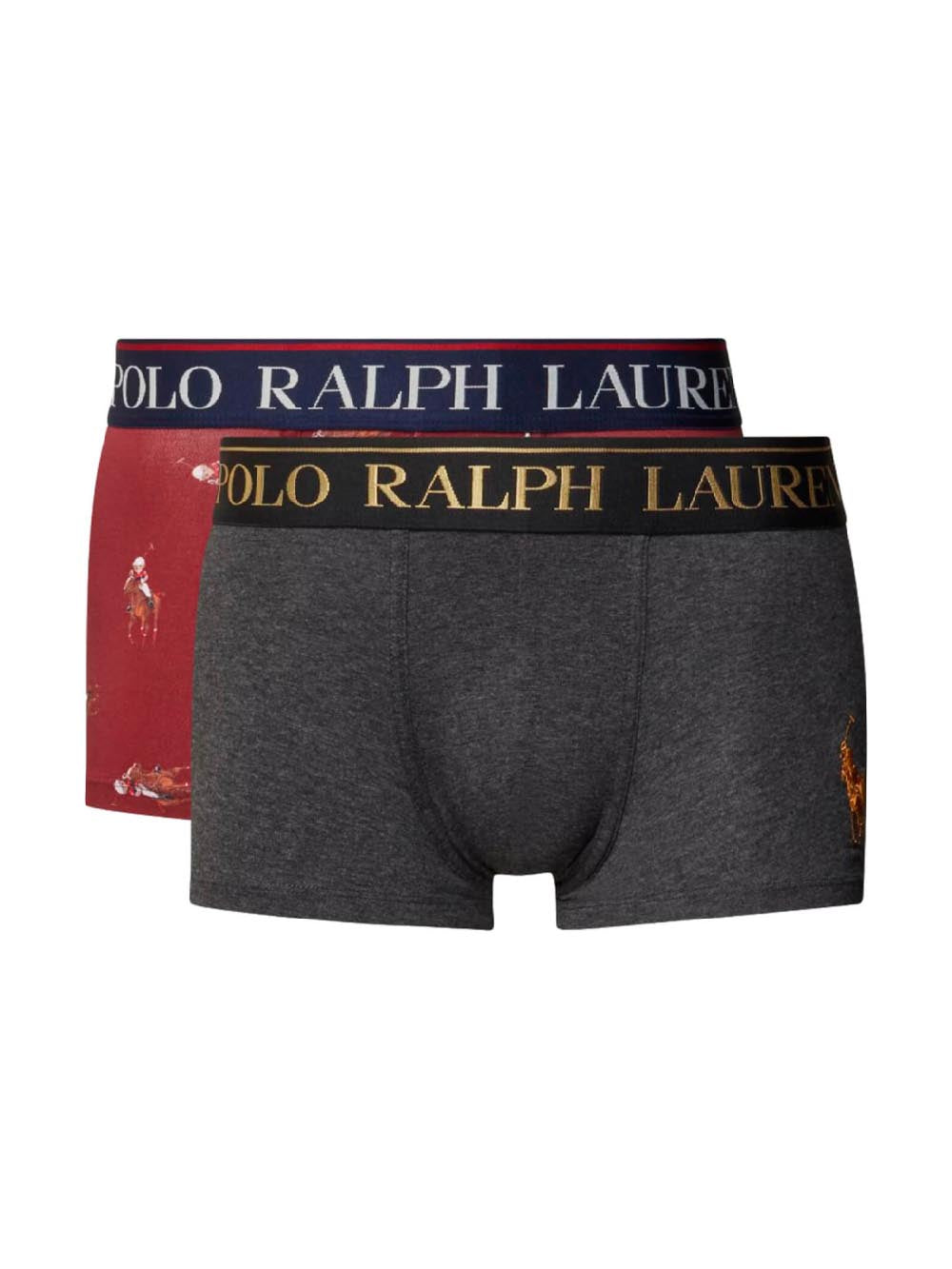 Polo Ralph Lauren Boxer Uomo Grigio bordò
