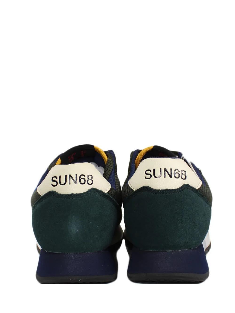 SUN68 Sneakers Uomo Verde militare