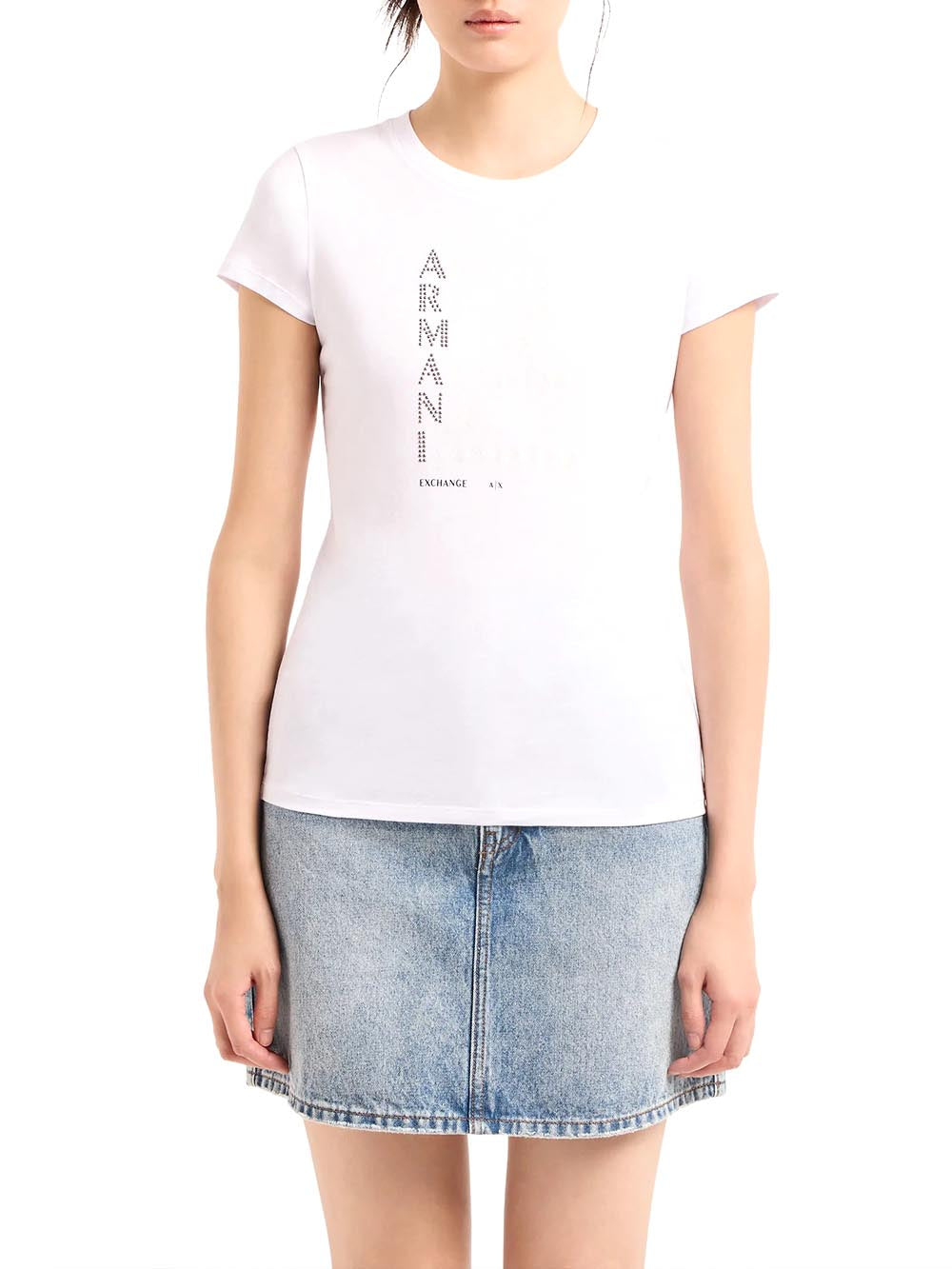 Armani Exchange T-shirt Donna 3dyt05 Yj3rz Bianco