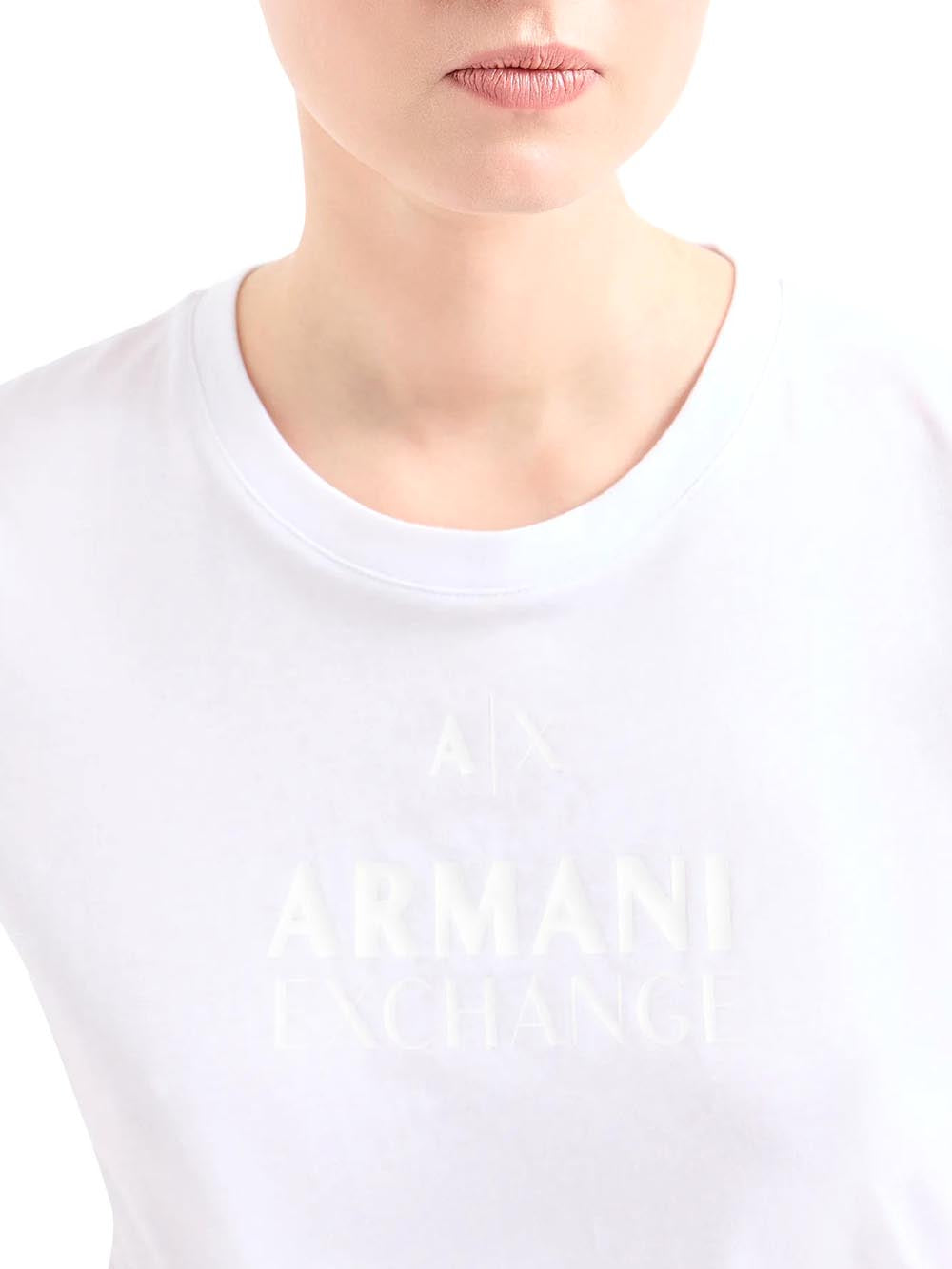Armani Exchange T-shirt Donna 3dyt11 Yjg3z Bianco