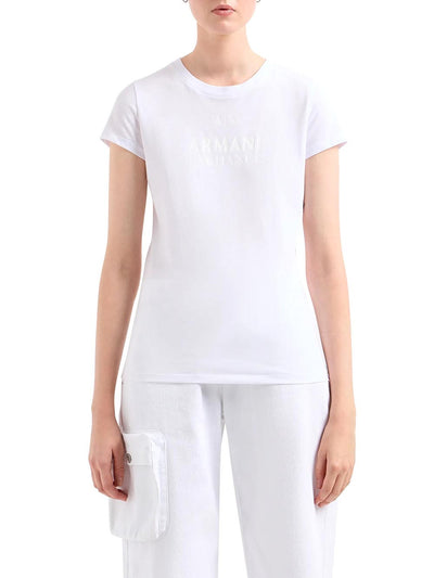 Armani Exchange T-shirt Donna 3dyt11 Yjg3z Bianco