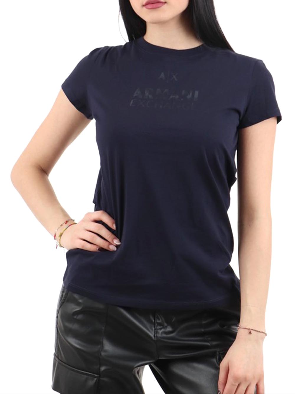 Armani Exchange T-shirt Donna 3dyt11 Yjg3z Blu