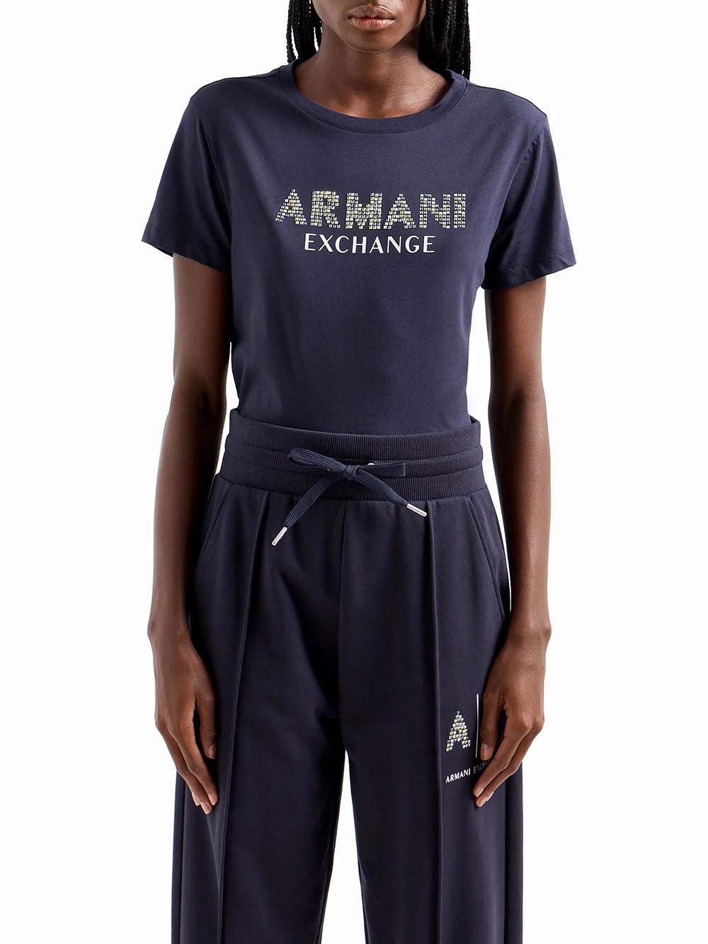 Armani Exchange T-shirt Donna 3dyt13 Yj8qz Blu