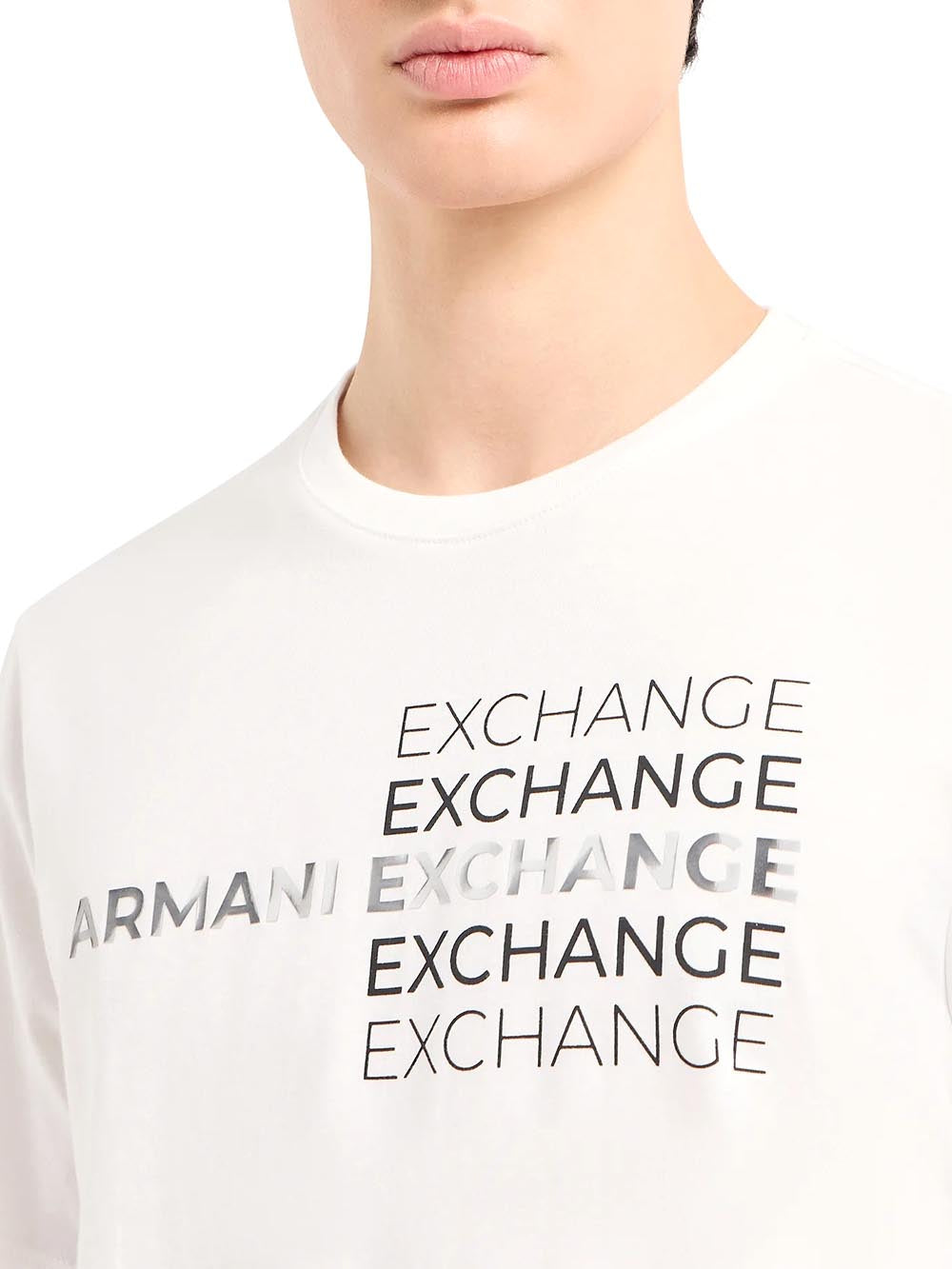 Armani Exchange T-shirt Uomo 3dztac Zj9tz Bianco
