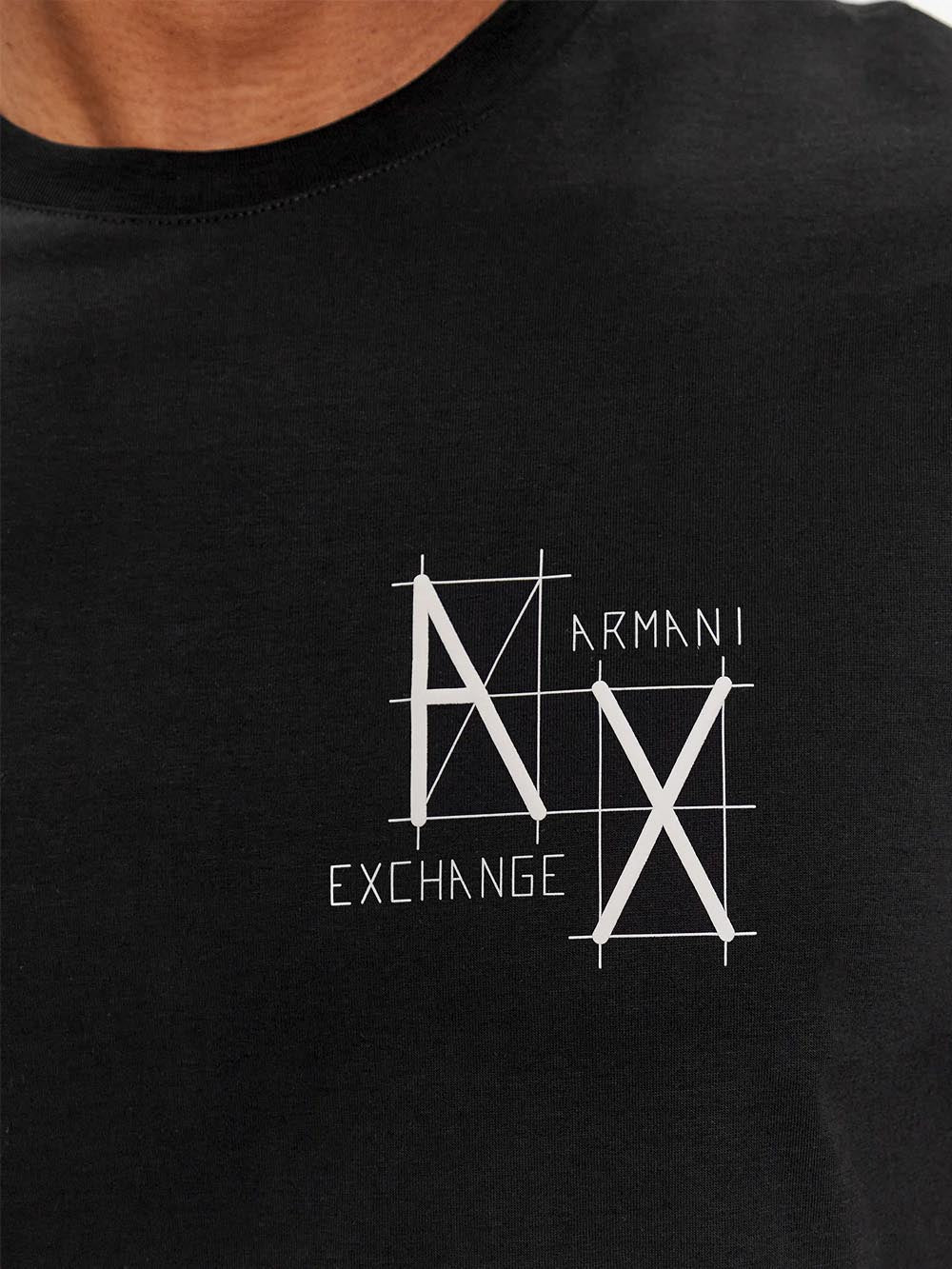 Armani Exchange T-shirt Uomo 3dzthq Zjbyz Nero