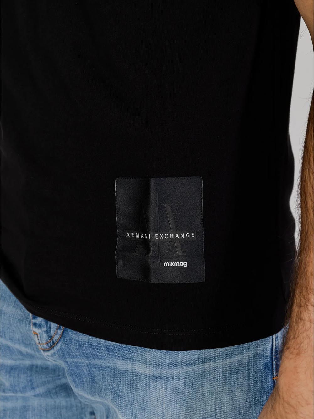 Armani Exchange T-shirt Uomo 3dztjj Zj8ez Nero