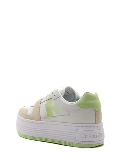 Calvin Klein Sneakers Donna Bianco/Verde menta