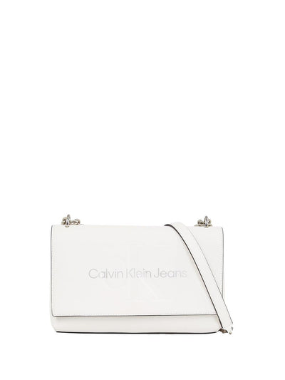 Calvin Klein Borsa a Tracolla Donna K60k611866 Bianco