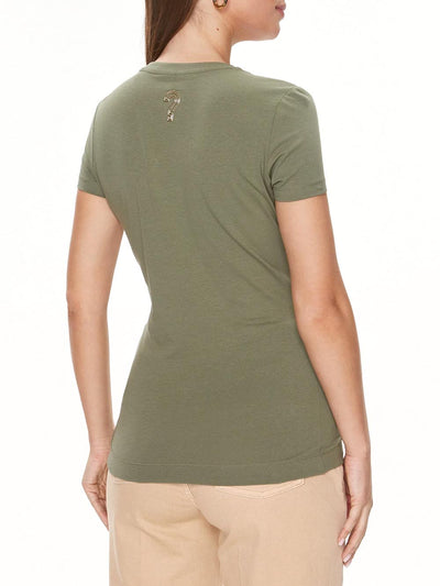 Guess T-shirt Donna W4ri29 J1314 Verde militare