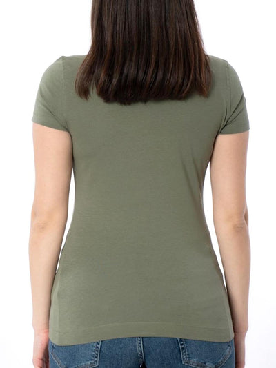 Guess T-shirt Donna W4ri33 J1314 Verde militare
