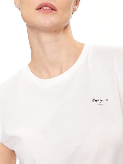 Pepe Jeans T-shirt Donna Lory Pl505853 Bianco