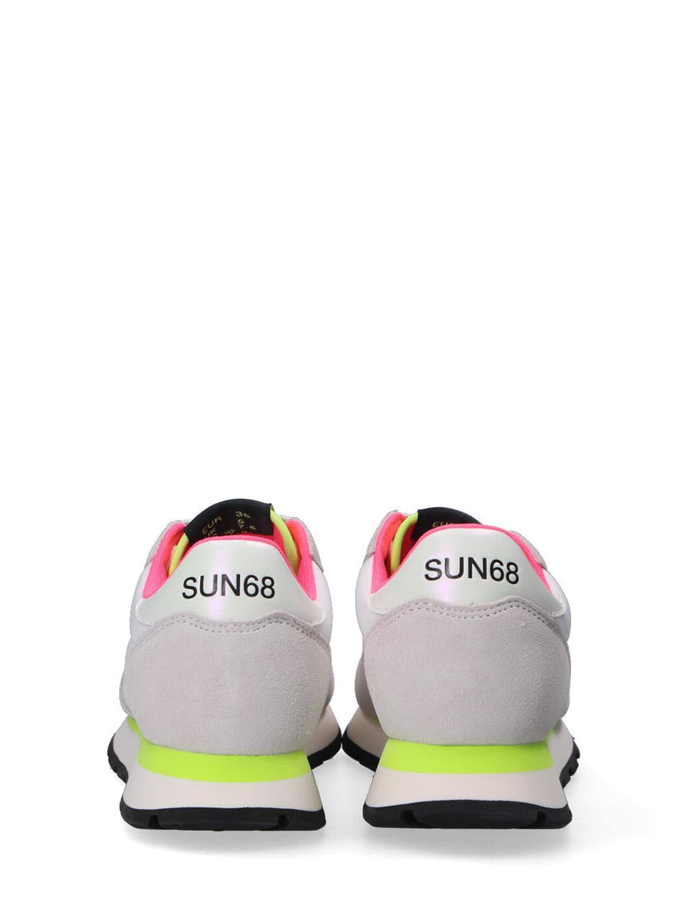 SUN68 Sneakers Donna Bianco/Giallo Fluo